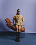 Indigo Eyelet Shirt