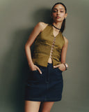 Olive Smock Top