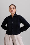 Deep Black Tuck Shirt