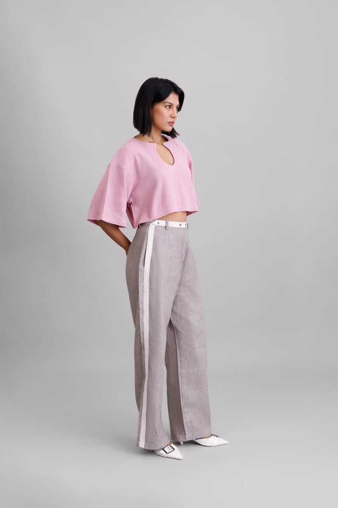 Cherry Blossom Wrinkled Top