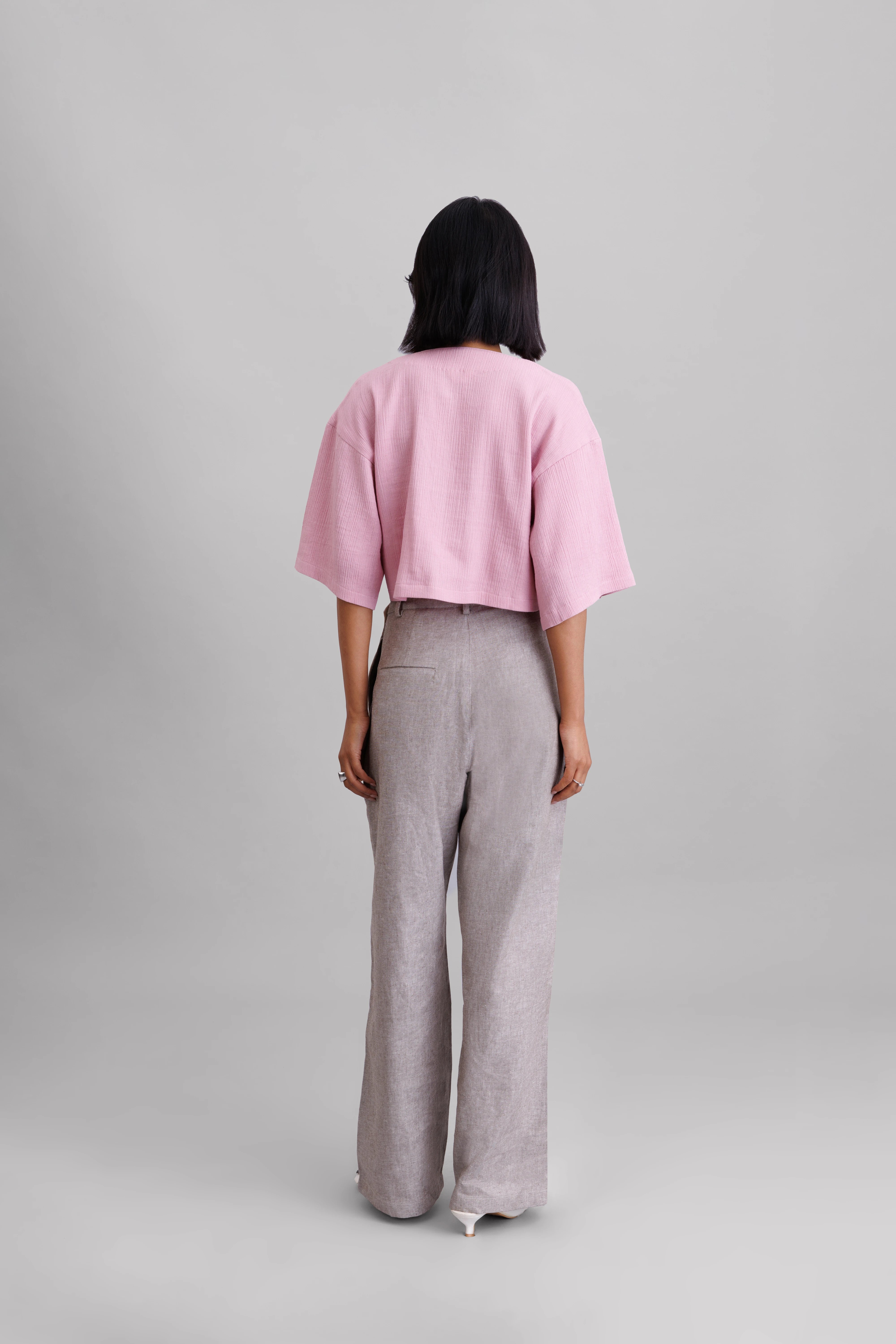 Cherry Blossom Wrinkled Top