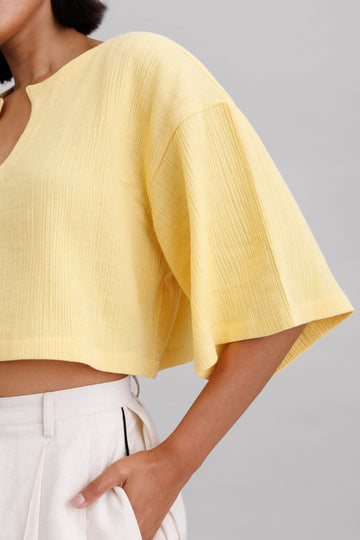 Sunflower Wrinkled Top