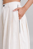 Ecru Tube Pants