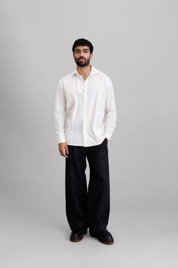 Ivory Pintuck Shirt
