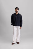 Checkerd Textured Pullover