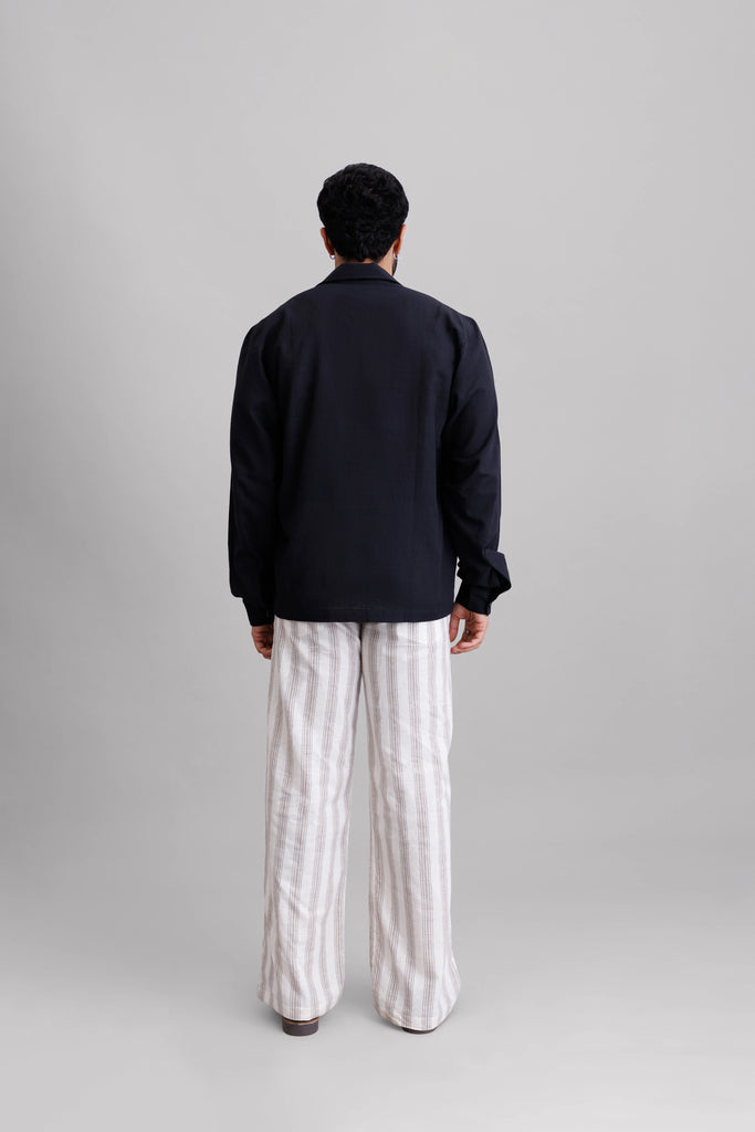 Checkerd Textured Pullover