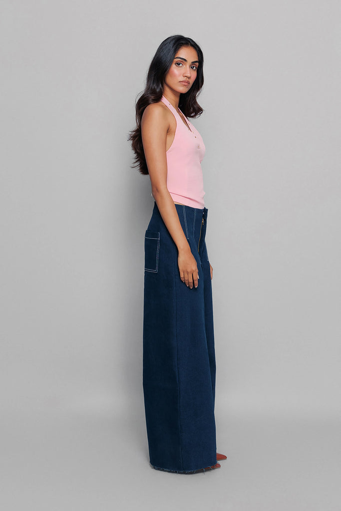 Soft Pink Eyelet Top