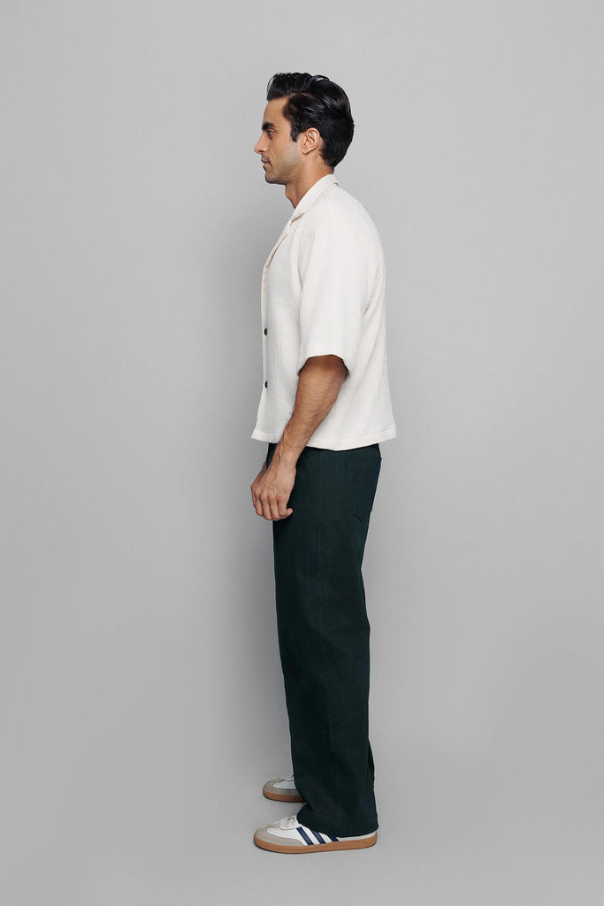 Ivory Textured Shacket