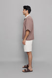 Ivory Collared Box Tee