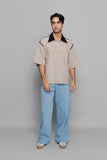 Collared Zip Box Tee