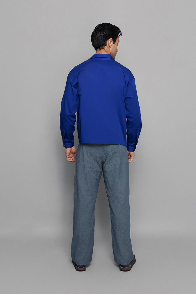 Blue Collared Shacket