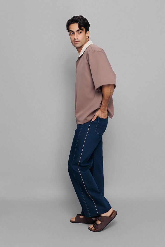 Detailed Denim Pants