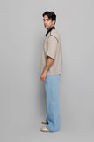 Collared Zip Box Tee