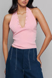 Soft Pink Eyelet Top