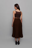 Snitched Corset Skirt Brown