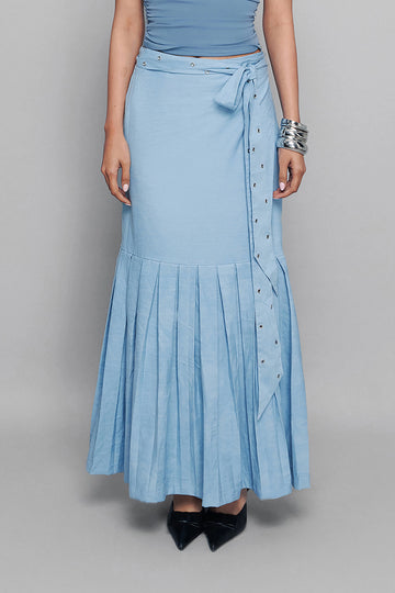 Wrap It Up Denim Skirt