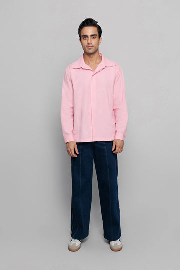 Double Collared Pink Shirt