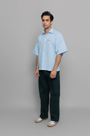 Silver Zip Box Shirt