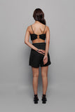 Black Smock Ring Top