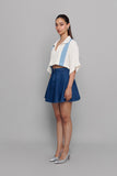 Eyelet Panelled Top
