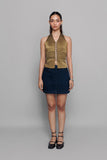 Olive Smock Top