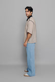 Collared Zip Box Tee