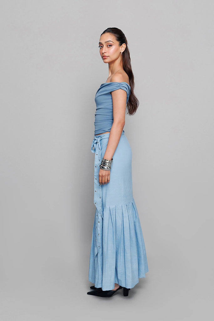 Wrap It Up Denim Skirt