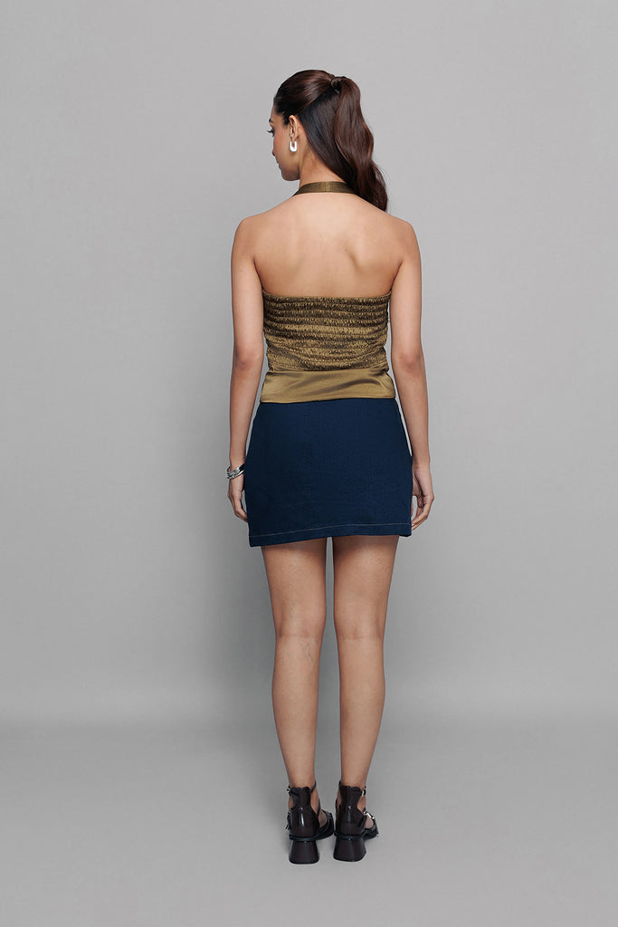 Olive Smock Top