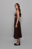 Snitched Corset Skirt Brown
