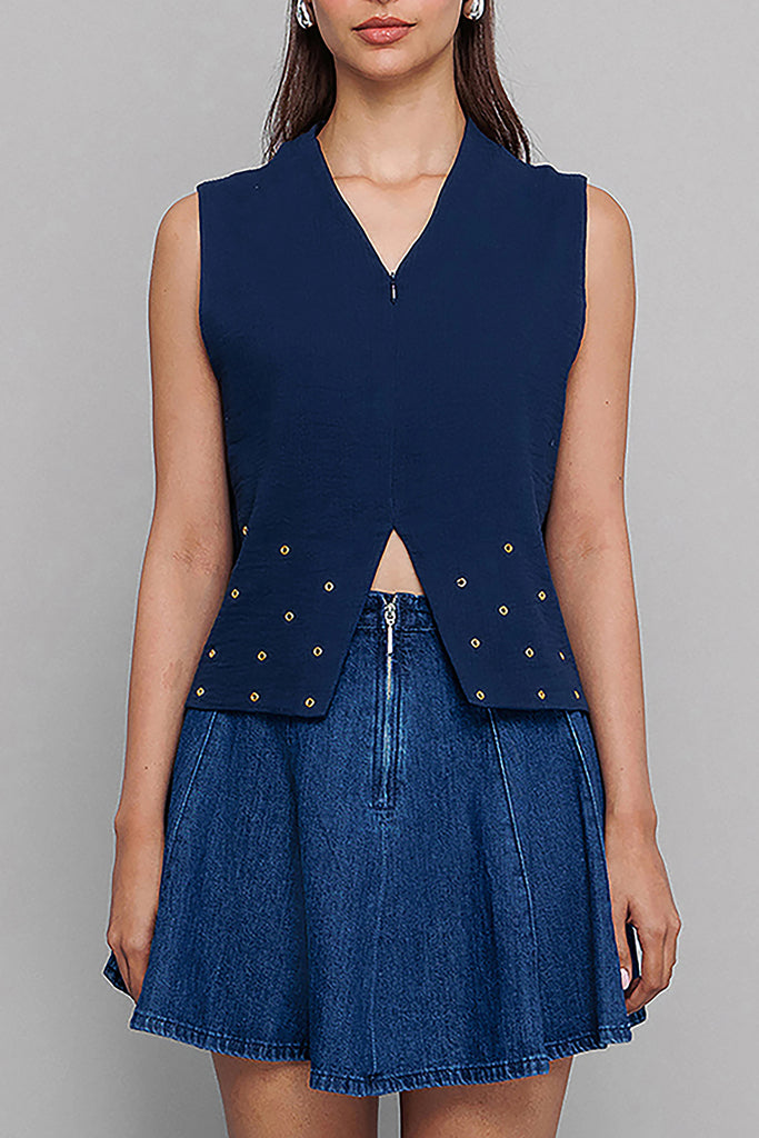 Eyelet Vest