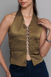 Olive Smock Top