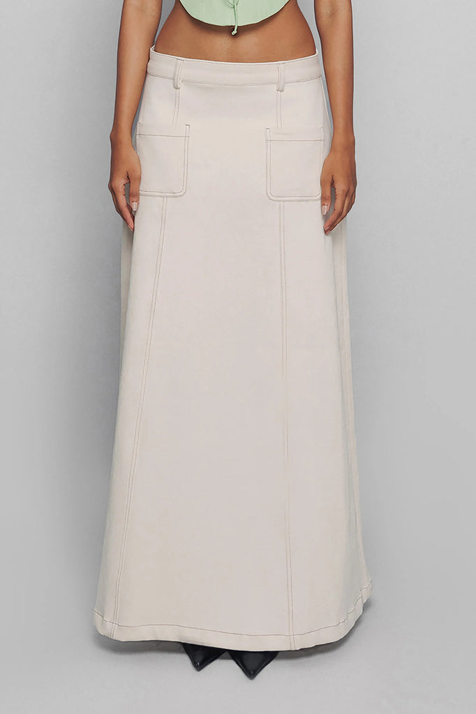 Ivory Pocket Skirt