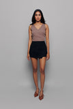 Gold Crop Blouse