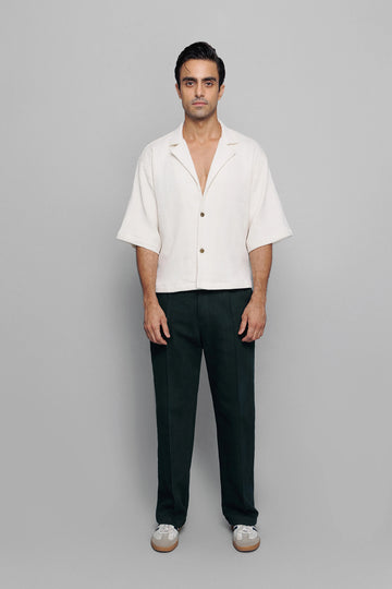 Ivory Textured Shacket
