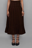 Snitched Corset Skirt Brown