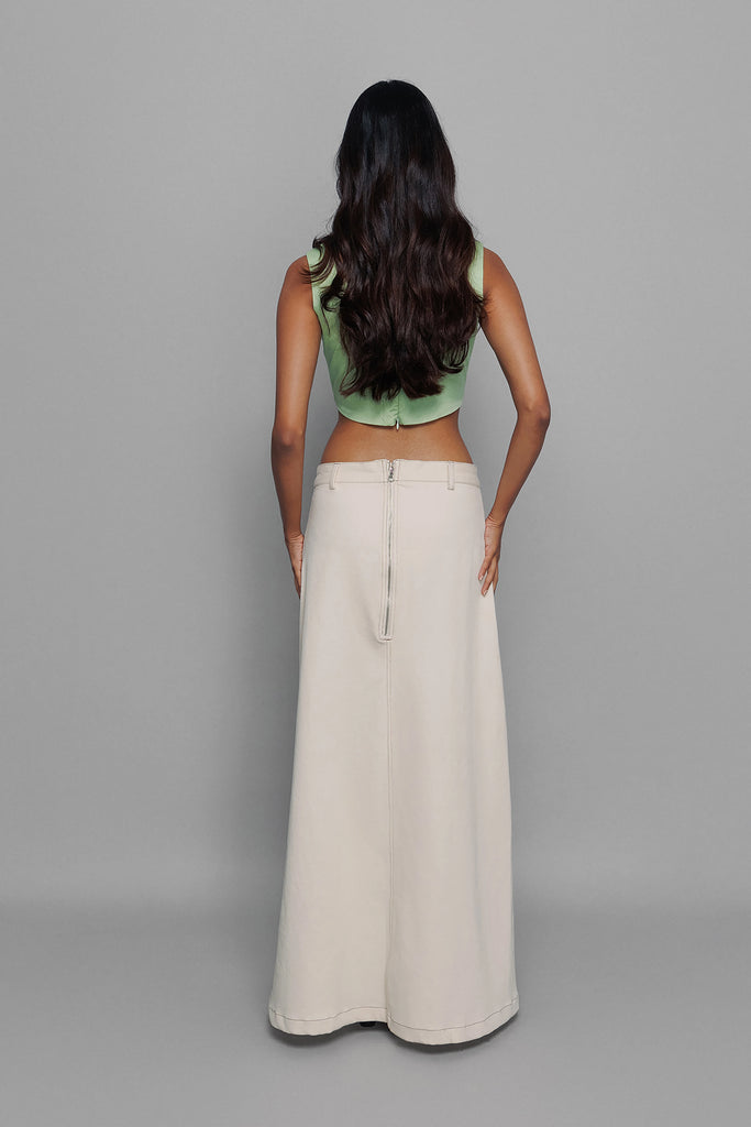 Ivory Pocket Skirt