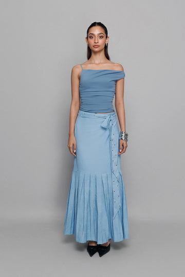 Wrap It Up Denim Skirt
