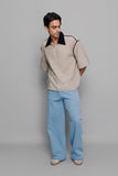 Collared Zip Box Tee