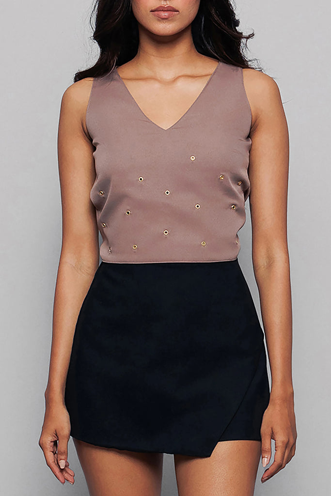 Gold Crop Blouse