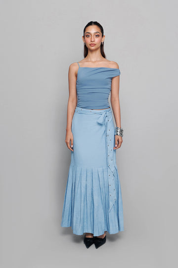 Wrap It Up Denim Skirt
