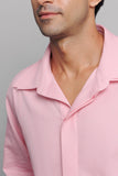 Double Collared Pink Shirt