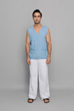 Denim Double Brested Vest