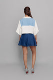 Eyelet Panelled Top