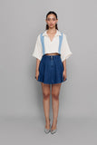 Eyelet Panelled Top