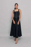 Jet Black Zip Dress
