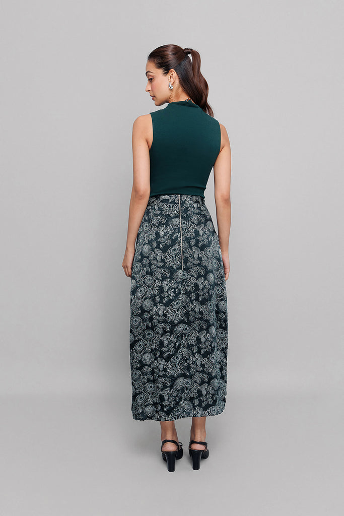Black Sip Slit Skirt