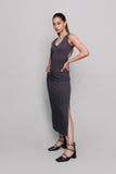 Eyelet Backless Statement Dress